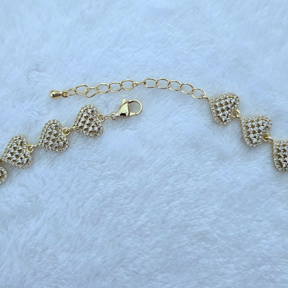 Gemelli👭 "Rebecca" Gold Hearts💛 Necklace - NWT - Picture 6 of 16